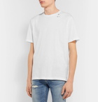 SAINT LAURENT - Printed Cotton-Jersey T-Shirt - White