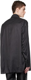 MM6 Maison Margiela Black Striped Shirt