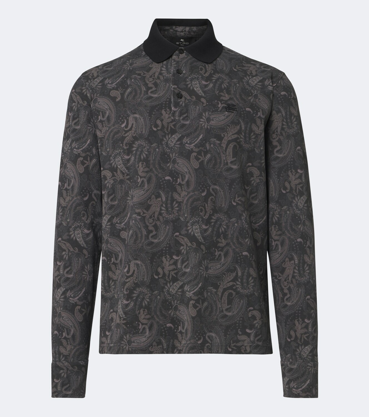 Etro Printed cotton piqué polo shirt