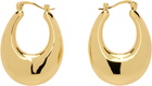 ANINE BING Gold Gradual Hoop Earrings