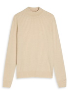 Aurélien Ribbed-knit Wool Jumper Beige