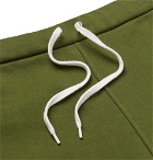 A.P.C. - Loopback Cotton-Jersey Sweat Shorts - Green
