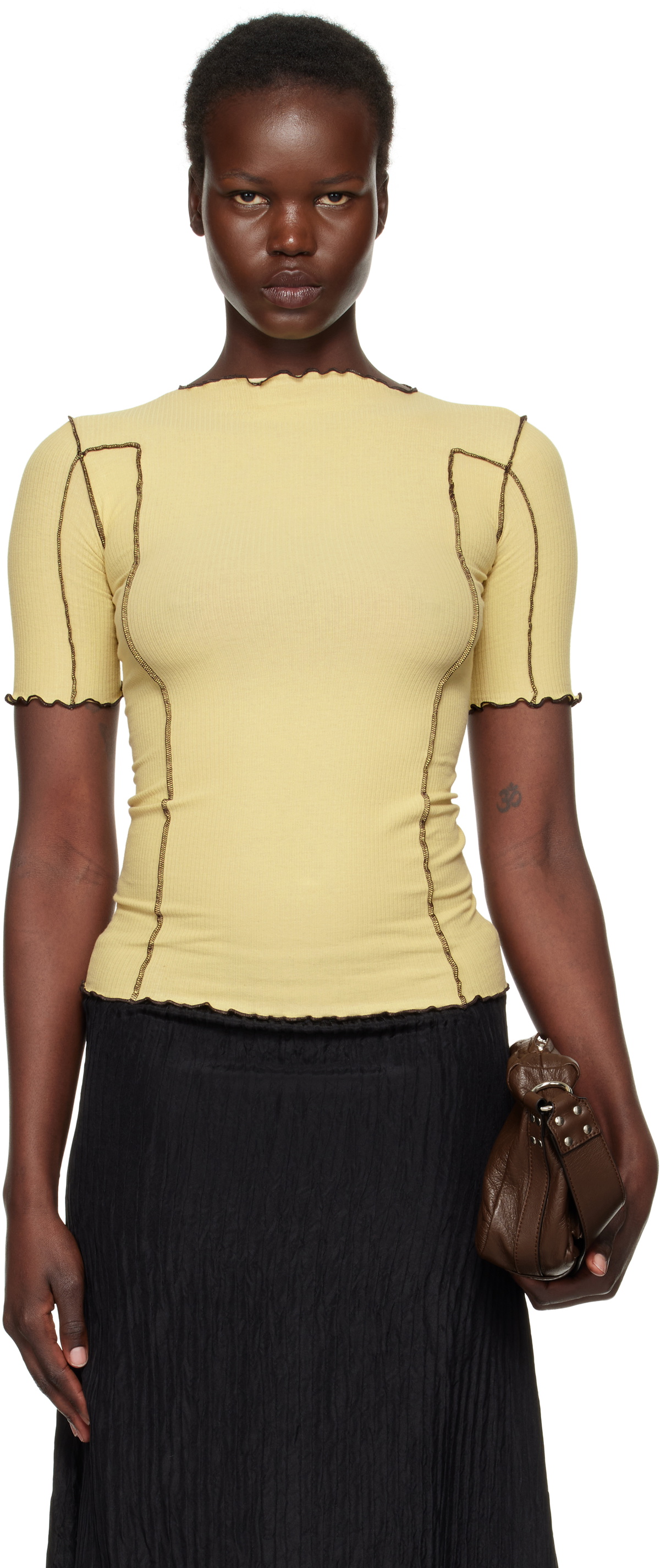 baserange Ｔシャツ Tee Shirt in Undyed | Regenerative cotton jersey | Baserange