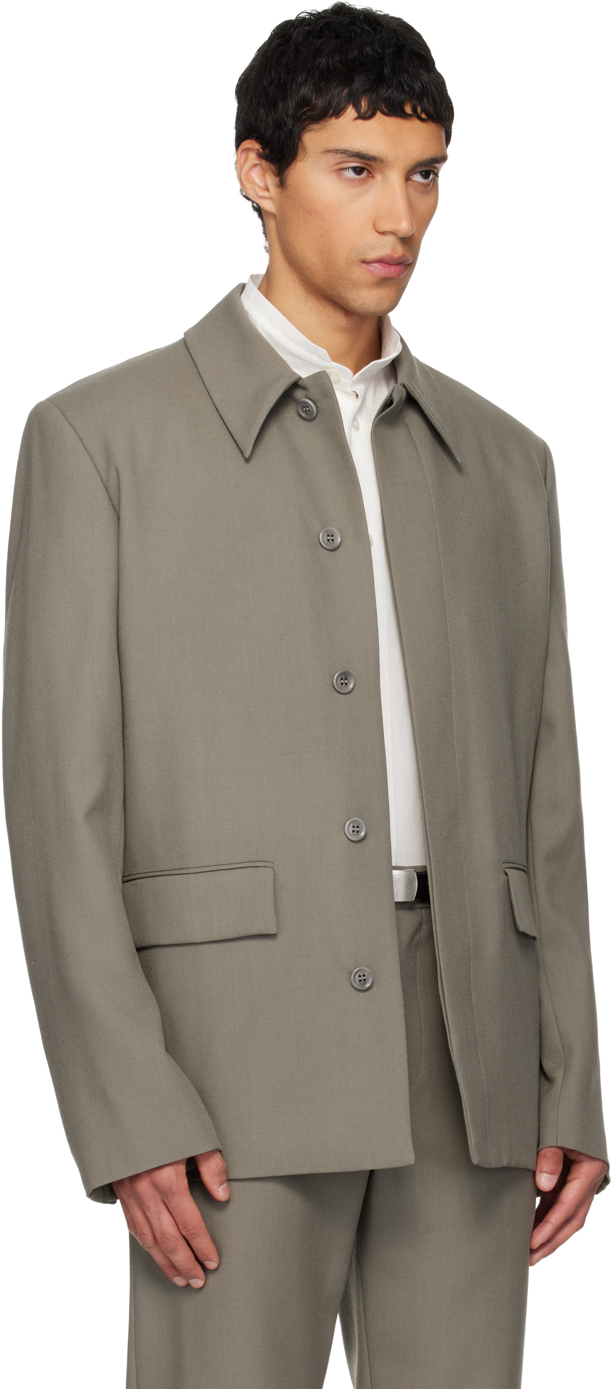 Rier Gray Wool Jacket