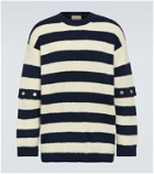 Gucci Striped cotton-blend sweater