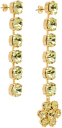 Magda Butrym Gold Crystal Drop Earrings