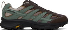 Merrell 1TRL Brown & Green Moab Speed Zip GTX Sneakers