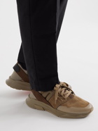 TOM FORD - Jago Neoprene, Suede and Leather Sneakers - Brown