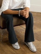 Maison Margiela - Replica Leather-Trimmed Shell Sneakers - Silver