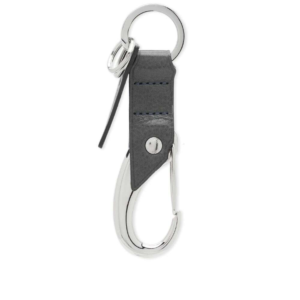 Master-Piece Men's Oil Leather Keyring in Navy Master-Piece Co