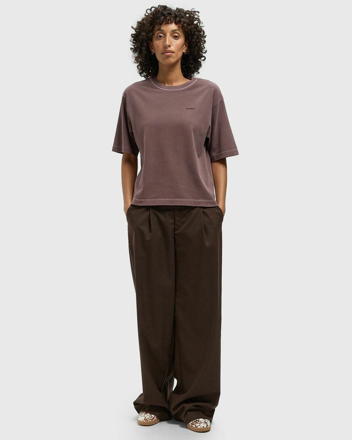 CLOSED RELAXED TEE Red Womens Shortsleefe