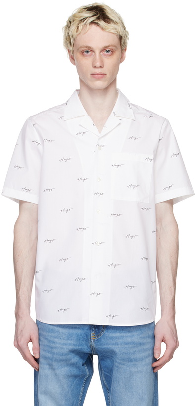 Photo: Hugo White Printed Shirt