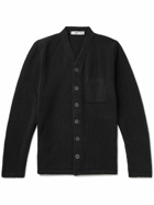 Inis Meáin - High V Merino Wool and Cashmere-Blend Cardigan - Black