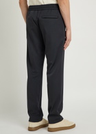 Dolce & Gabbana Drawstring Straight-leg Stretch-wool Trousers Black