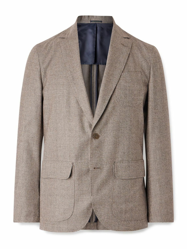 Photo: Sid Mashburn - Ghost Prince of Wales Virgin Wool Suit Jacket - Brown