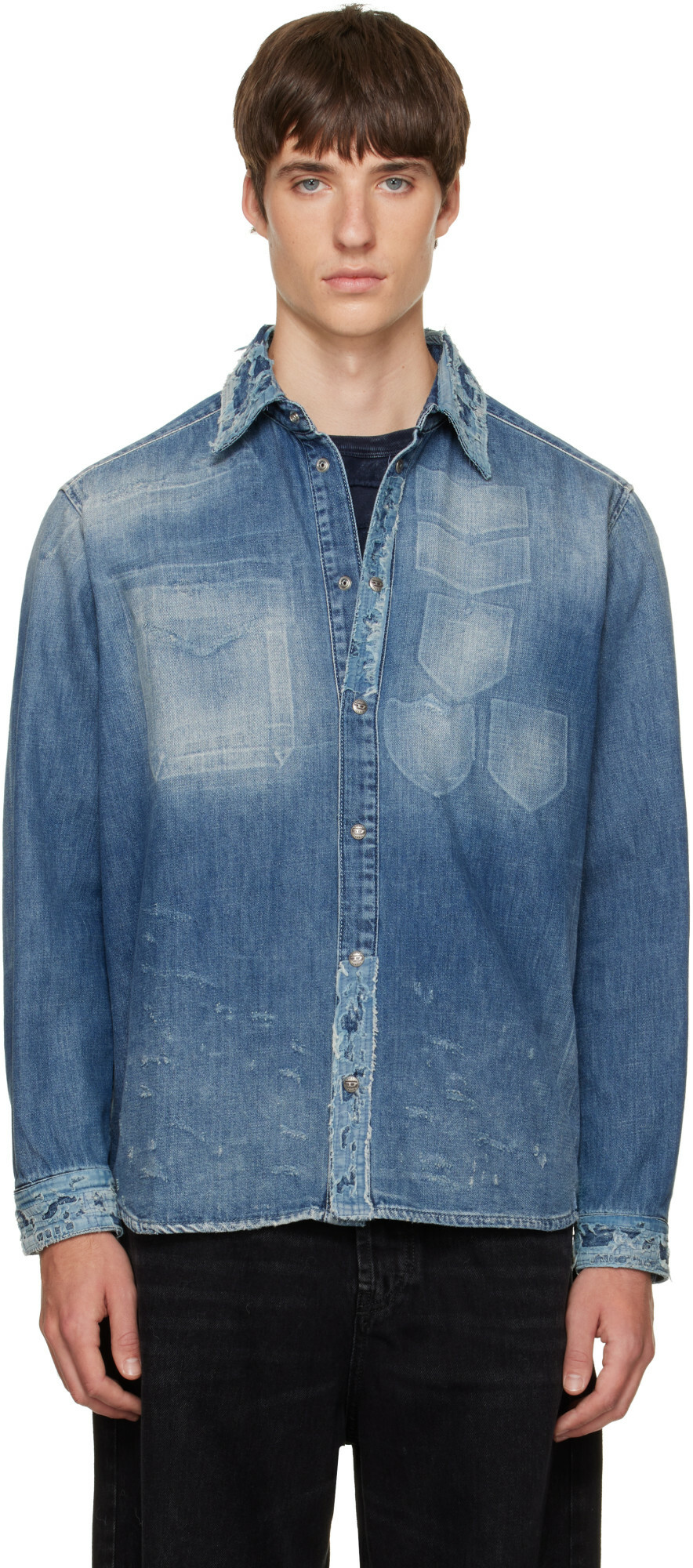 Diesel Blue D-Simply Denim Shirt