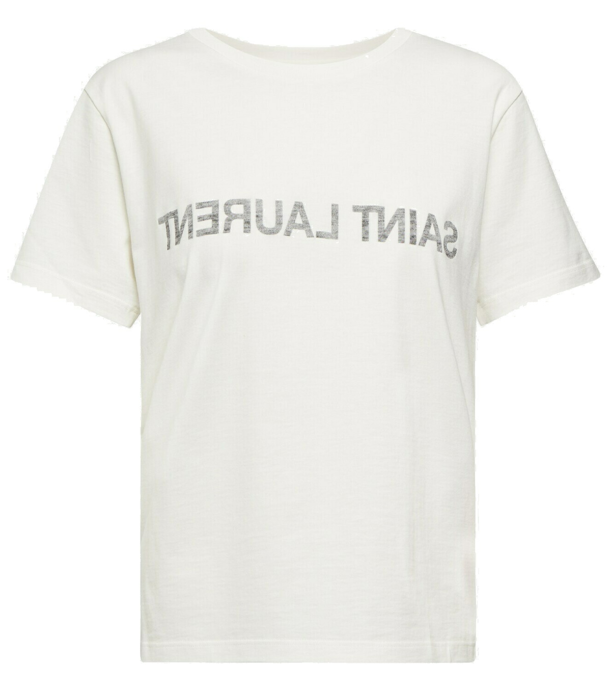 Saint Laurent - Logo cotton T-shirt Saint Laurent