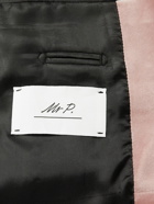 Mr P. - Cotton-Blend Velvet Tuxedo Jacket - Pink