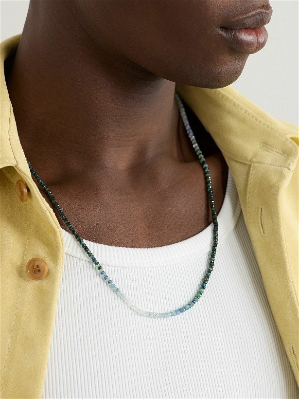 Photo: JIA JIA - Gold, Emerald and Sapphire Beaded Necklace