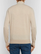 Loro Piana - Roadster Striped Cashmere Half-Zip Sweater - Neutrals