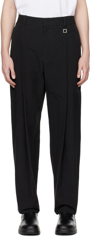 Photo: Wooyoungmi Black Pleated Trousers
