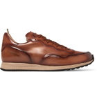 Officine Creative - Keino Polished-Leather Sneakers - Men - Tan