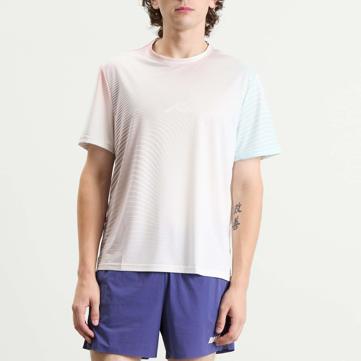 Bandit Men's Drift SS Printed Performance T-Shirt in Minty Blue Multi
