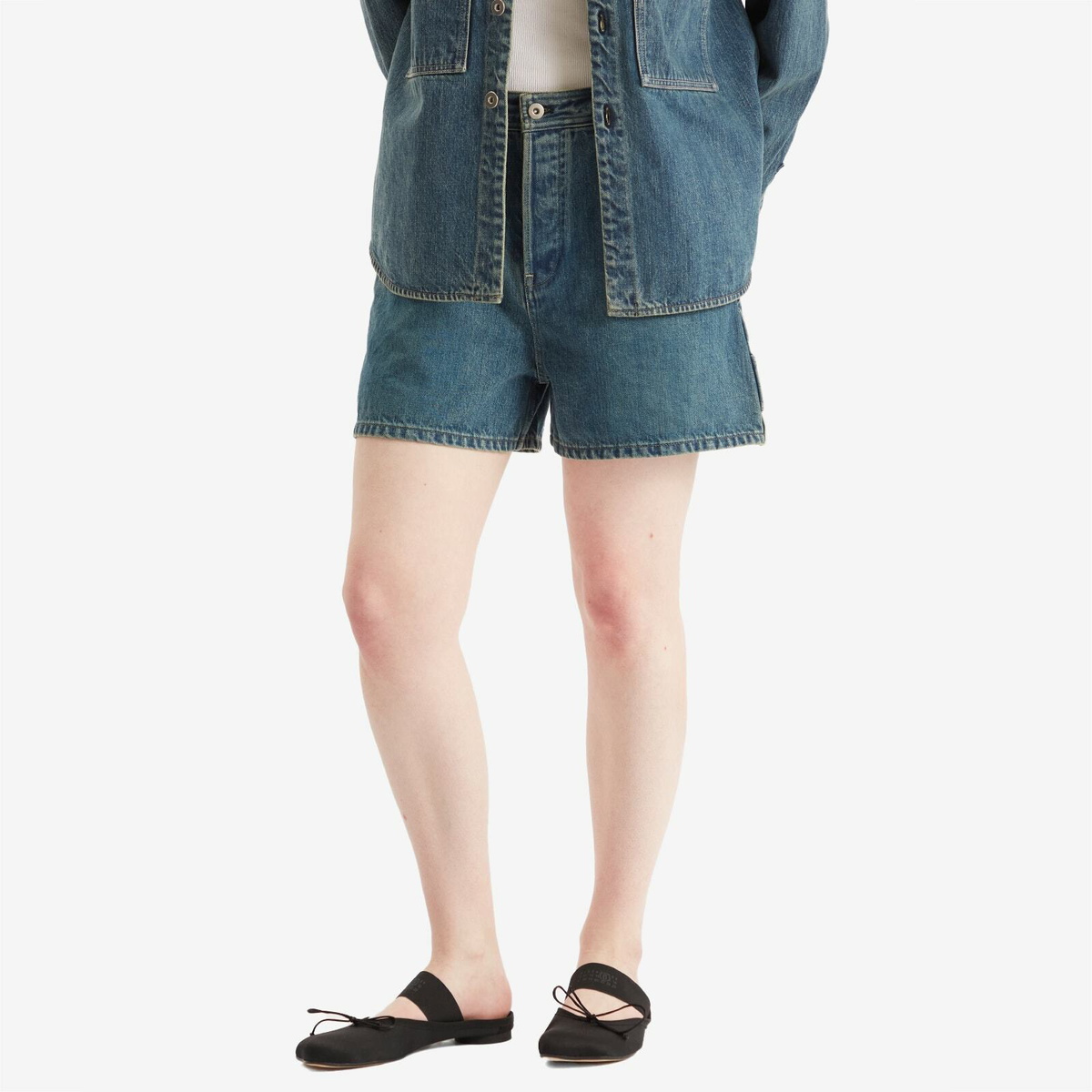 Jil Sander+ Women's Denim Shorts in Blue