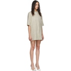 Georgia Alice Off-White Linen Pierre Shirt Dress