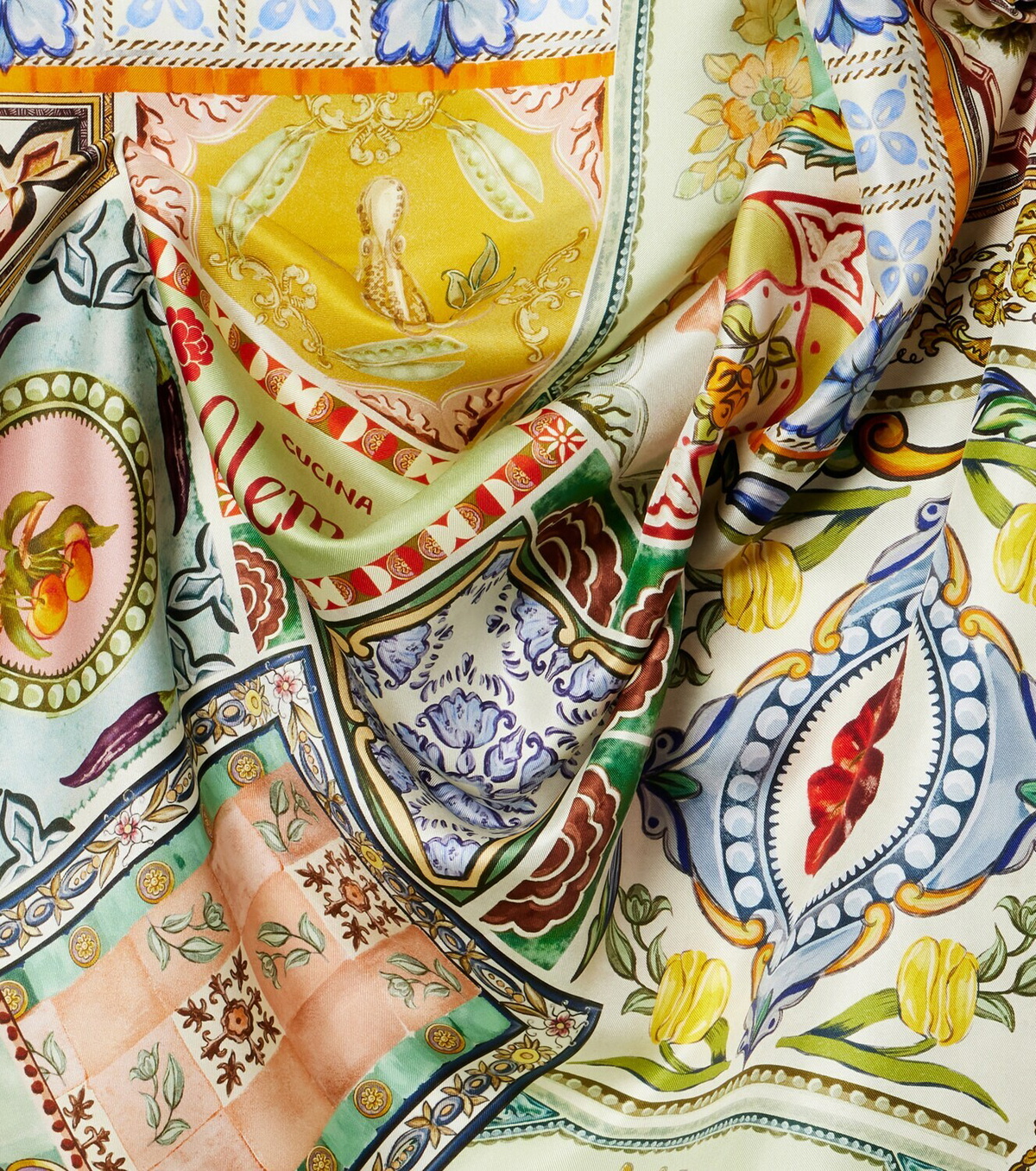 Alémais Tommasina printed silk scarf ALÉMAIS
