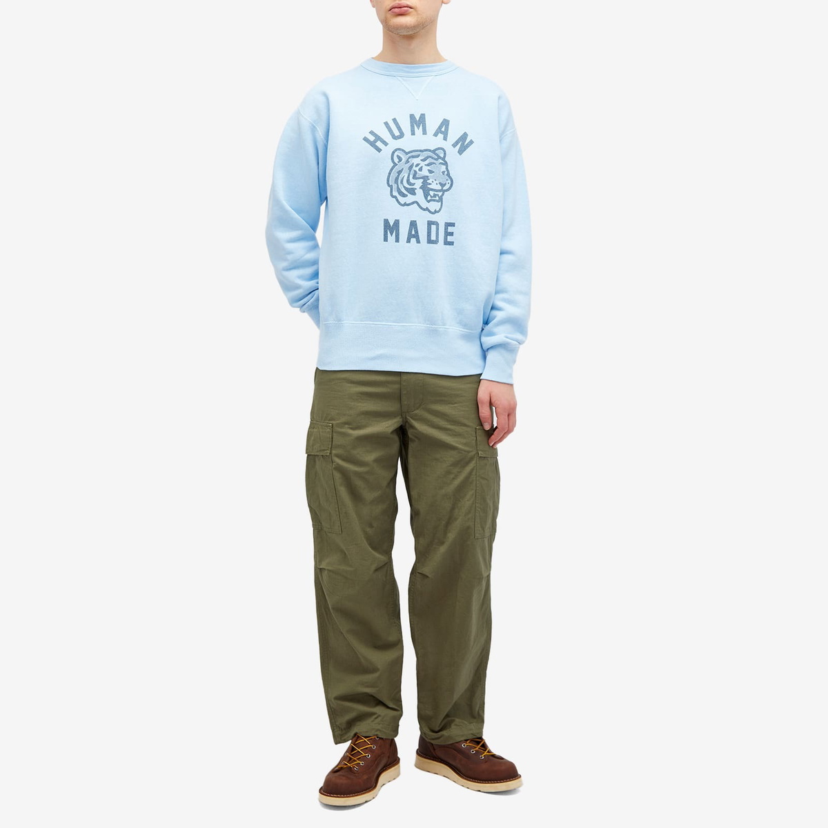 Human Made Men's Tsuriami Tiger Sweatshirt in Blue Human Made