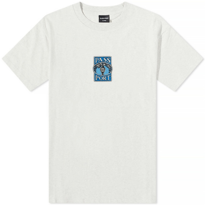 Photo: Pass~Port Men's Vase Embroidery T-Shirt in Ash Heather