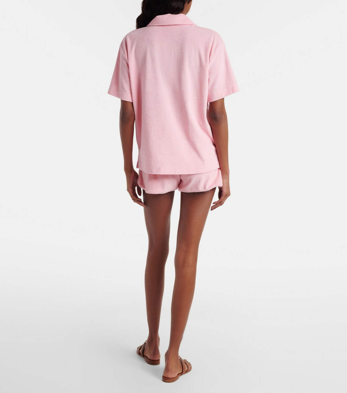 Hunza G Logo cotton terry shorts