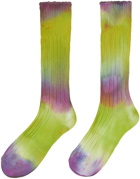 Stain Shade Three-Pack Purple & Green decka Edition Socks