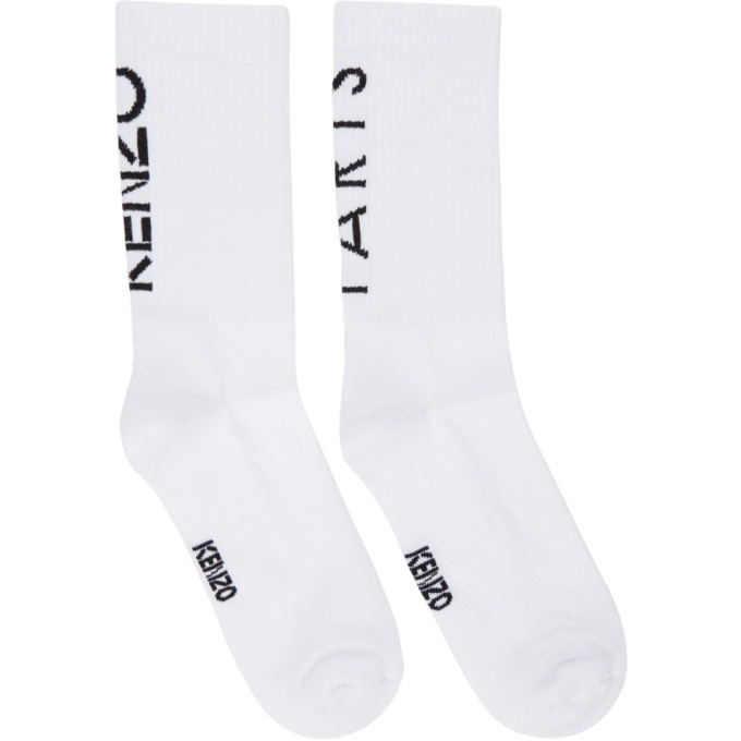 Photo: Kenzo White Logo Sport Socks