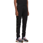 Versace Jeans Couture Black Side Stud Jogger Lounge Pants