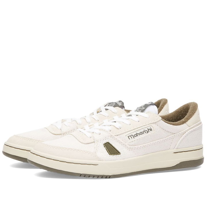 Photo: Reebok x Maharishi LT Court Sneakers in White/Alabaster