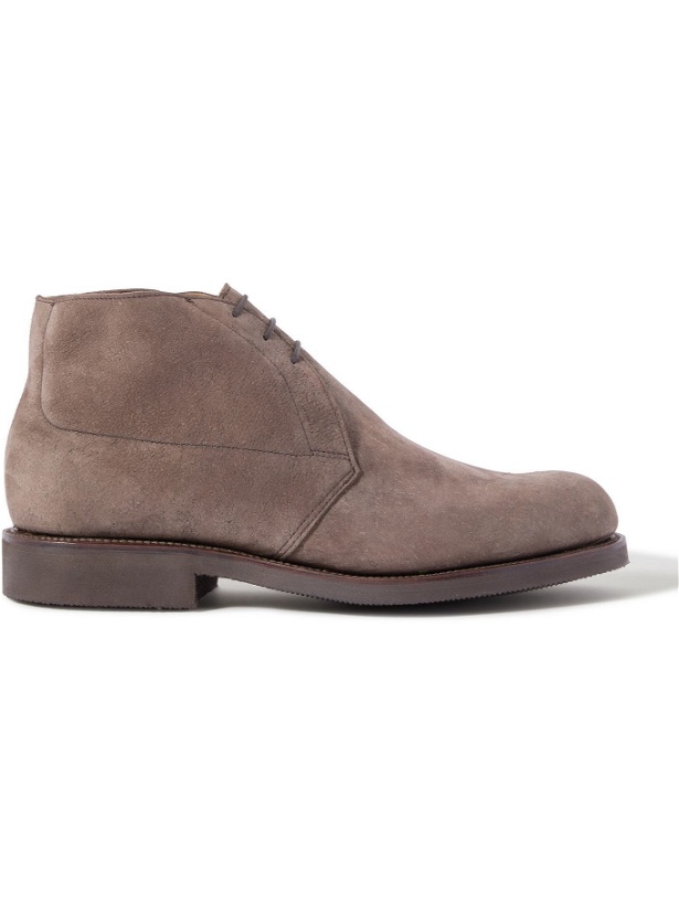 Photo: GEORGE CLEVERLEY - Nathan Suede Chukka Boots - Gray