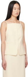 Staud Off-White Una Tank Top