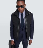 Tom Ford Leather-trimmed down vest