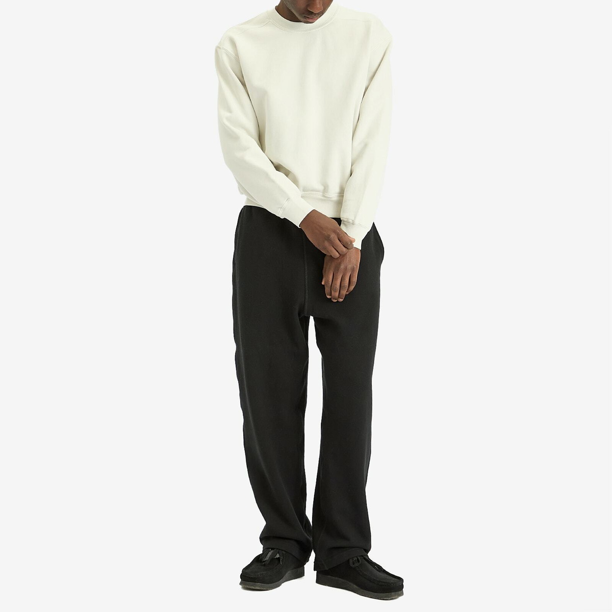 Lady White Co. Men's Mini Crewneck Sweatshirt in Off White