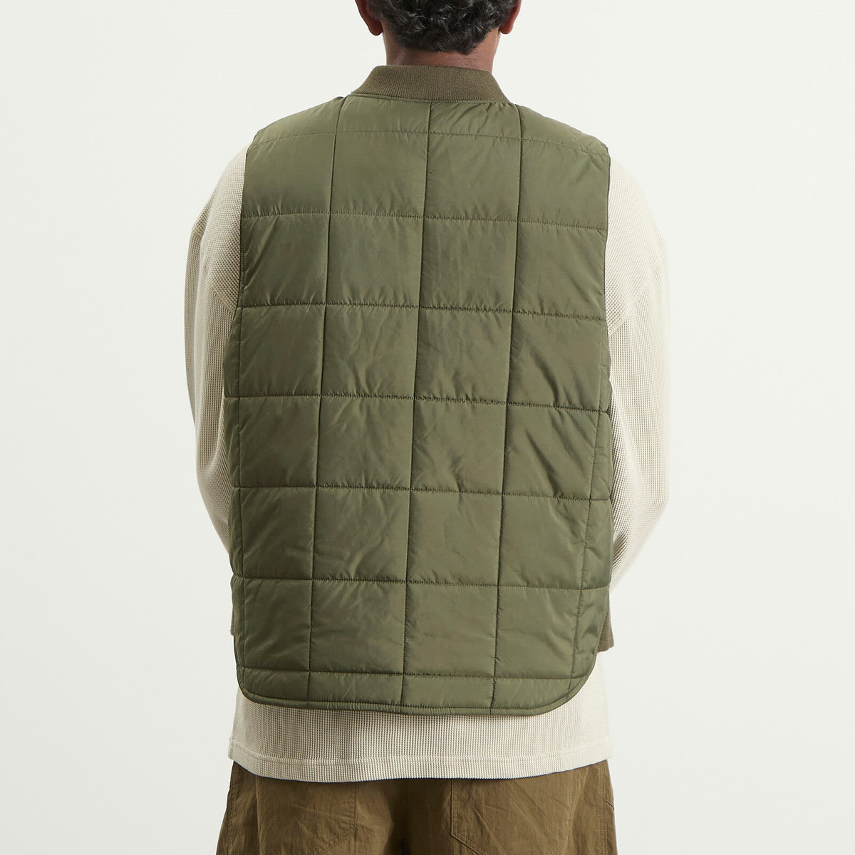 トップス NEIGHBORHOOD B-3/M Vest Neighborhood Men's Reversible Padded Vest in Olive Drab Neighborhood
