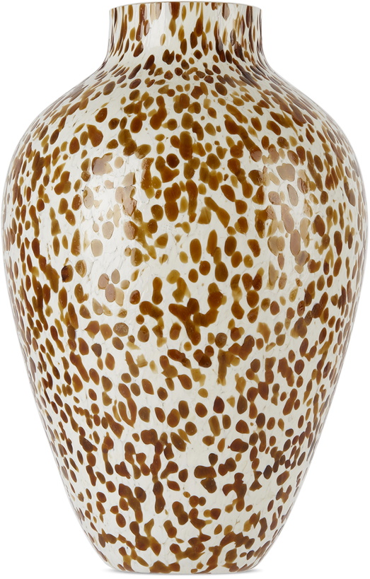 Photo: Stories of Italy Tan & White Macchia Su Macchia Olla Tall Vase