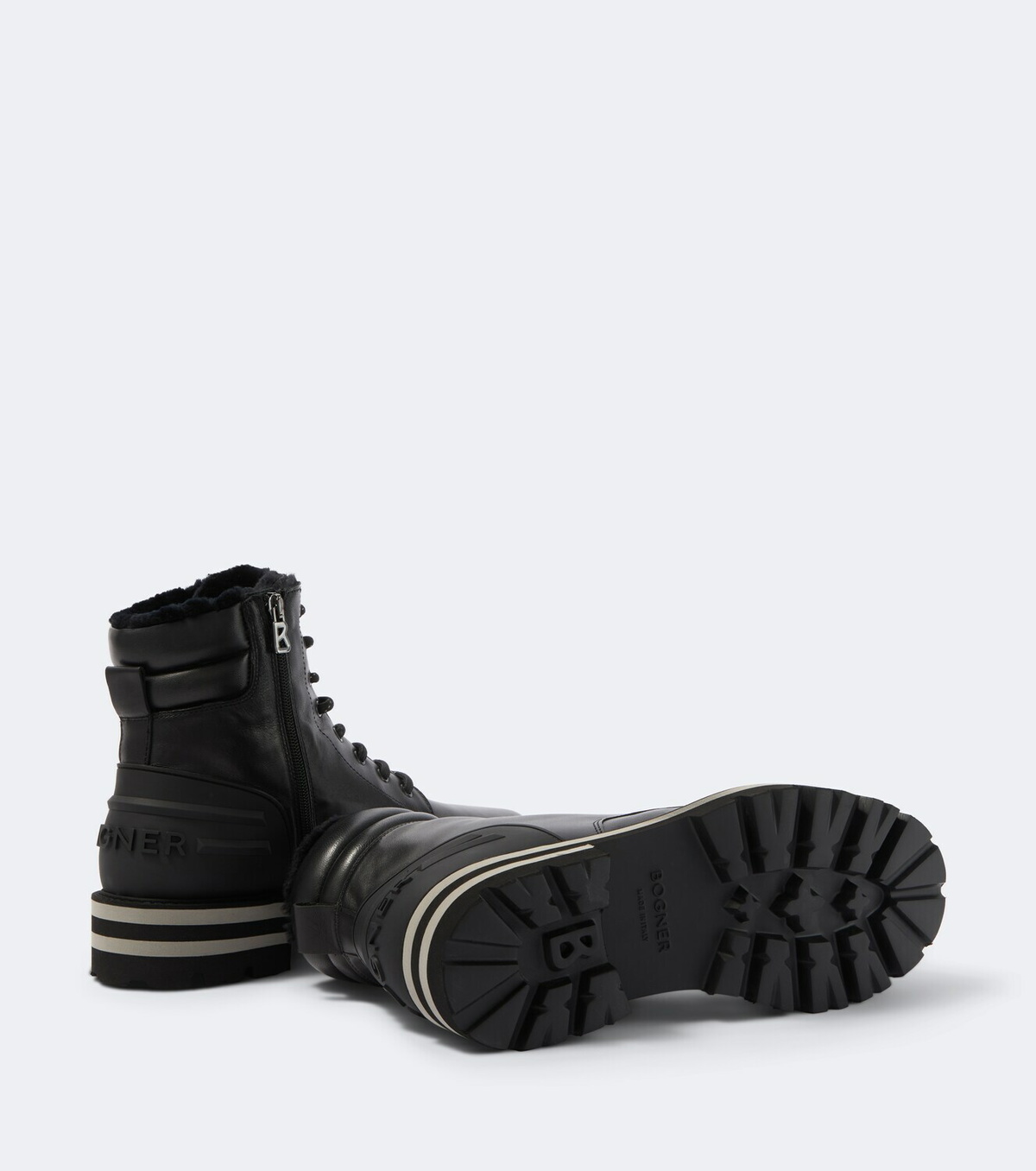 Bogner Courchevel leather lace-up boots