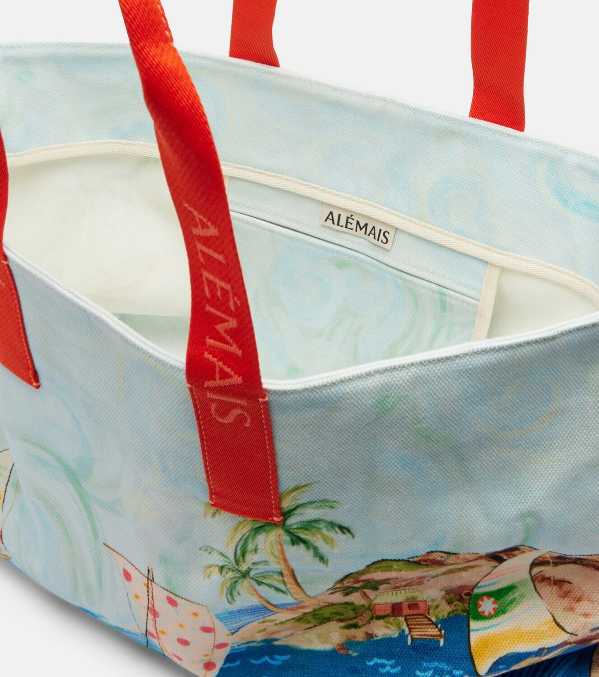 Alémais Printed cotton canvas tote bag
