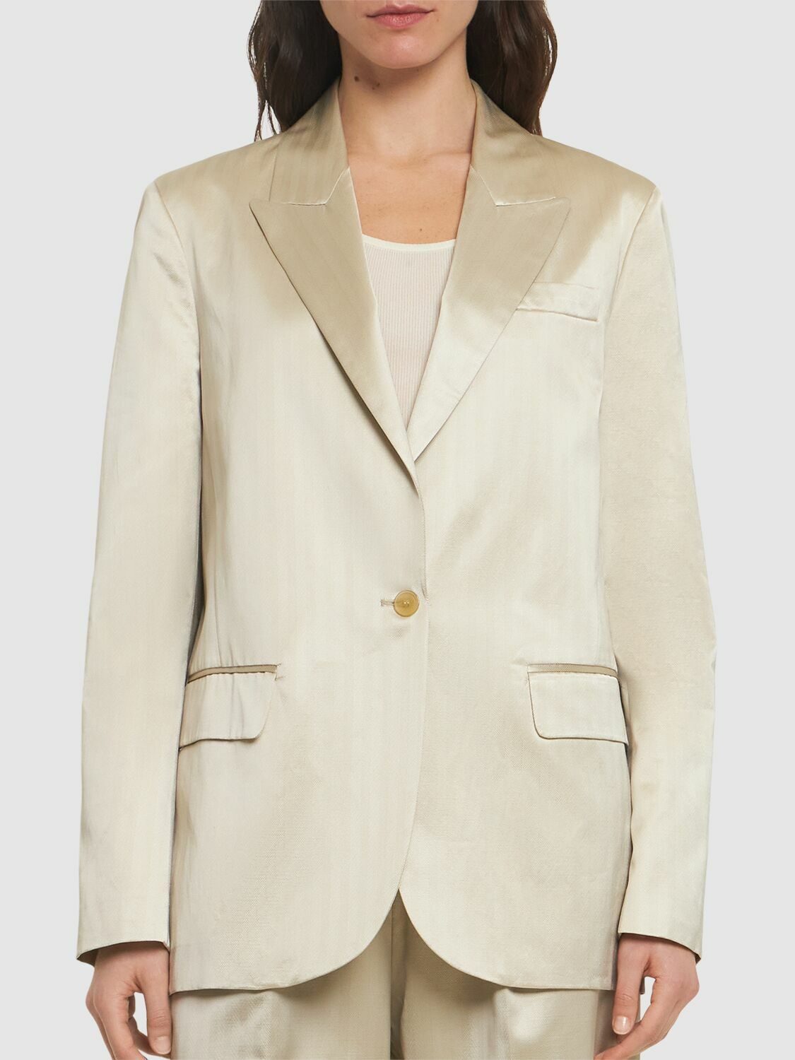 FORTE_FORTE - Chic Herringbone Tailored Jacket Forte Forte