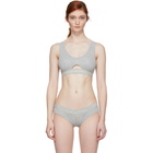 Calvin Klein Underwear Grey Cotton Bralette