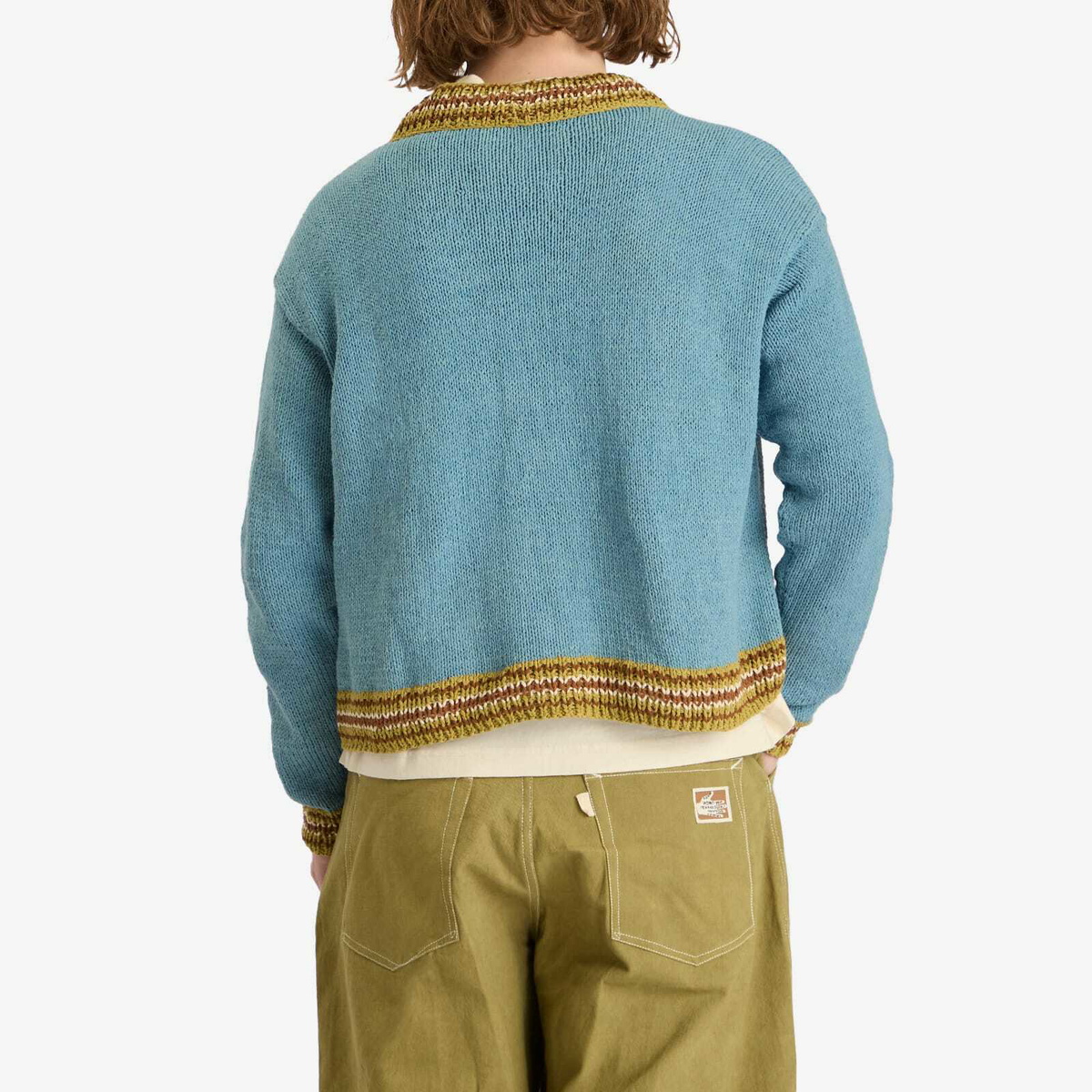 Story mfg. Men's Bulb Cardigan in Indigo Leaf Story Mfg.