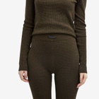 Fear of God ESSENTIALS Women's Waffle Leggings in Brown
