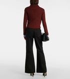 Victoria Beckham Cable-knit wool cardigan